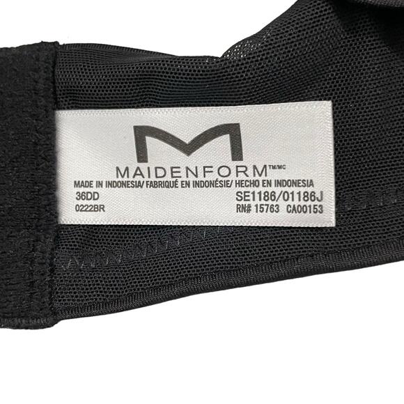 Maidenform Bra Womens 36DD Black Perfect Lift Push Up Convertable Bra SE1186 - Picture 7 of 10